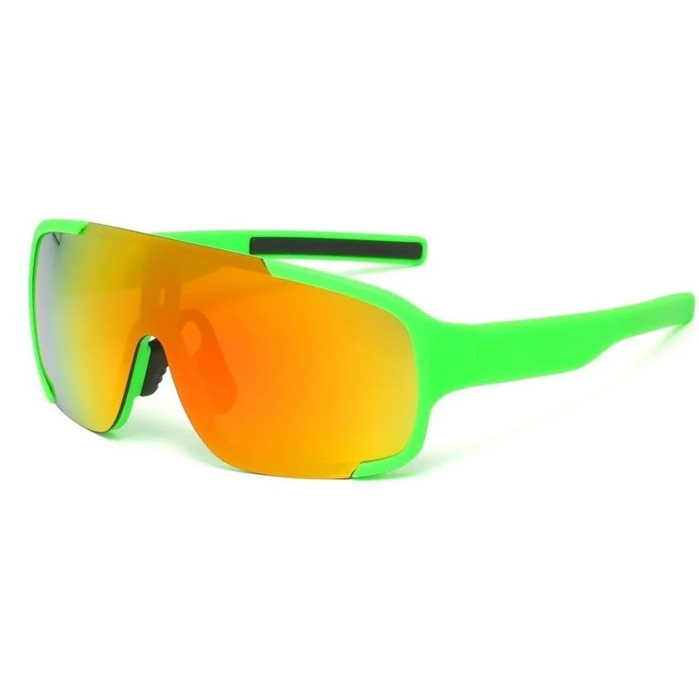 Shield Sunglasses Sport Cycling Running UV Protection Neon Green Driving Outdoor